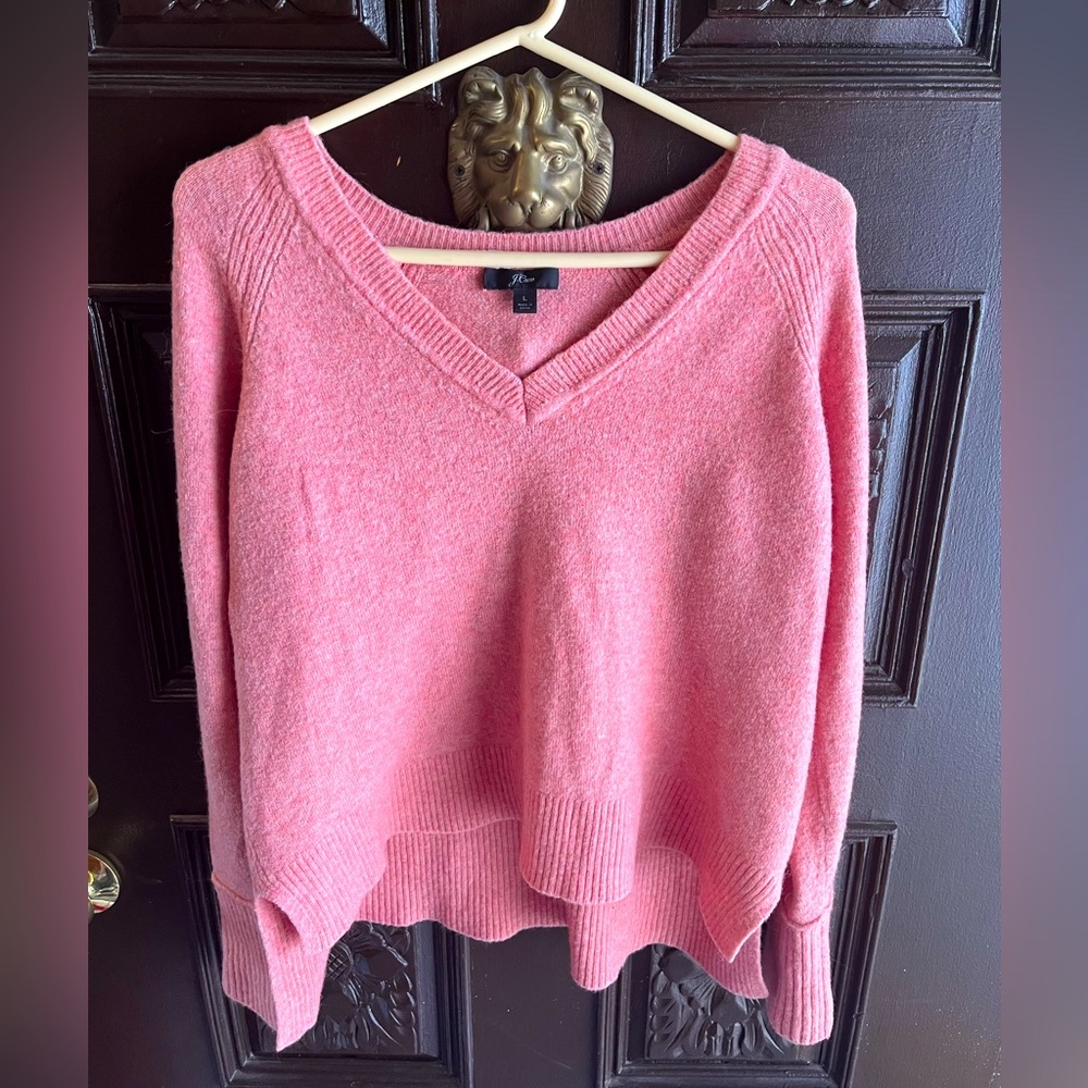 J. Crew super soft yarn vneck sweater - L